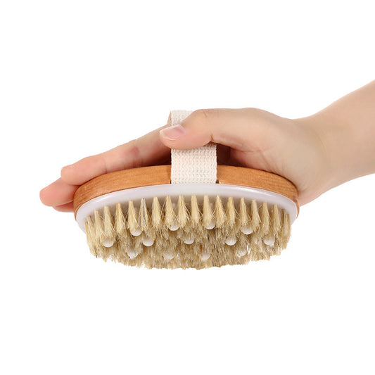 Wooden Oval Exfoliating Dead Skin Shower Brush