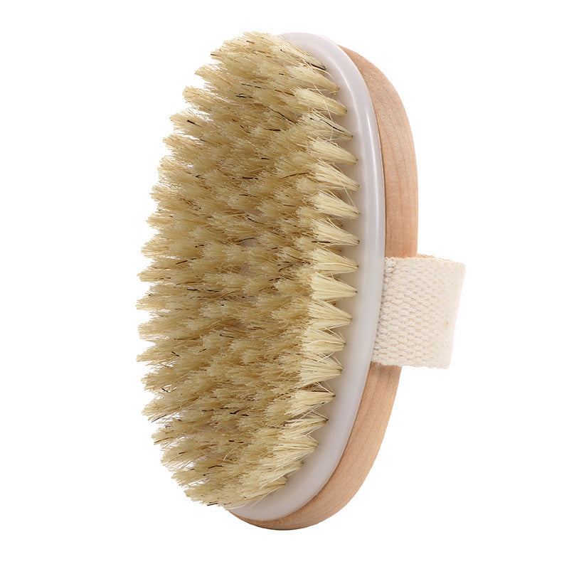 Wooden Oval Exfoliating Dead Skin Shower Brush