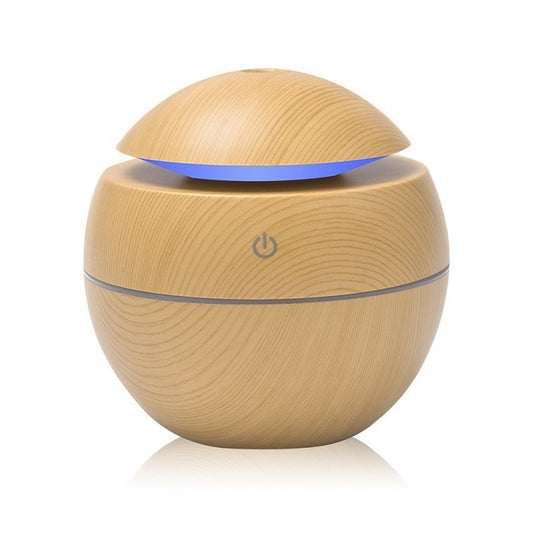 Eco-friendly Mute Mushroom Head Mini Ultrasonic Wood Grain  Humidifier